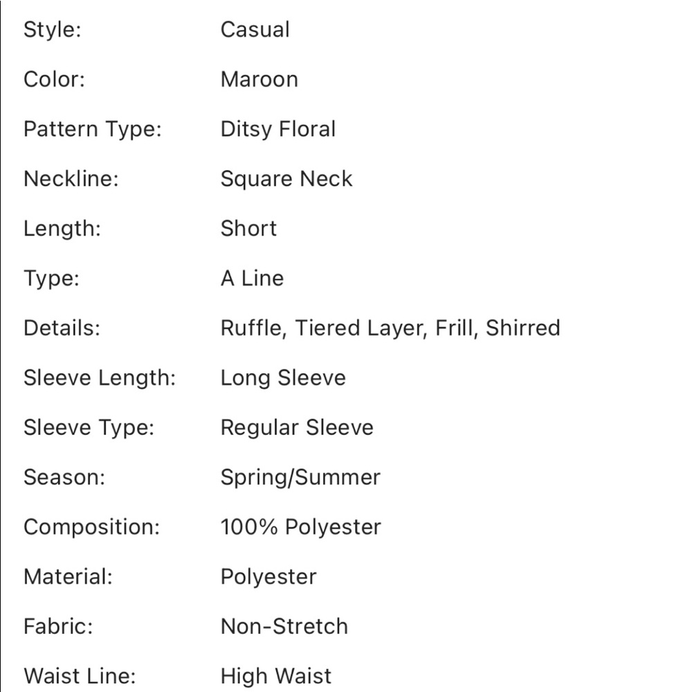 🚫SOLD🚫 Ditsy Floral Shirred Layered Ruffle Dress - Picture 4 of 8